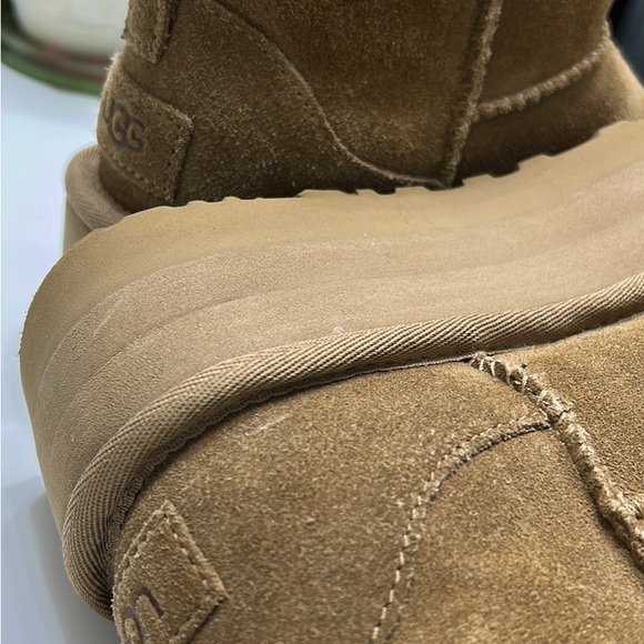 UGG CLASSIC ULTRA MINI PLATFORM CHESTNUT SIZE 5 US BOOTS 1135092 (100% AUTHENTIC - Picture 11 of 12